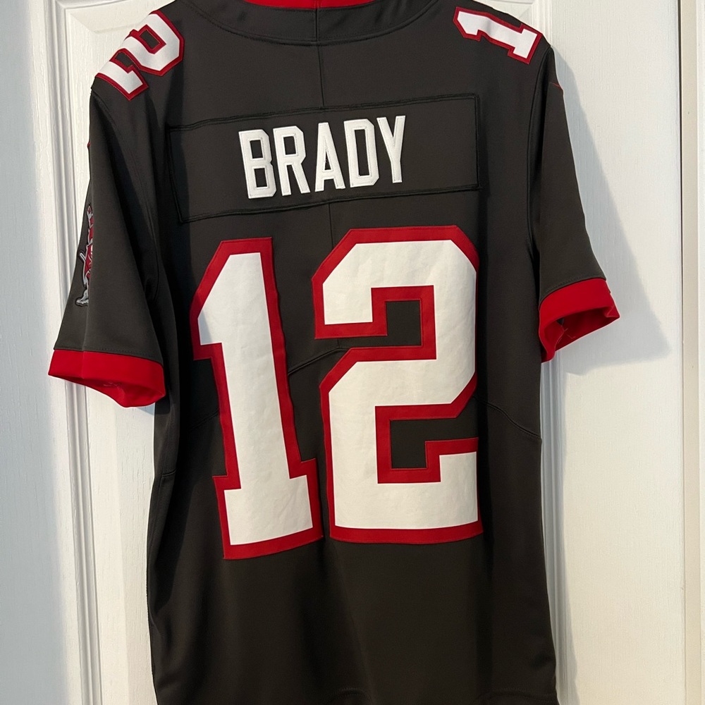 Men size Small Tom Brady 12 Buccaneers Jersey. Fits me perfectly. Like New